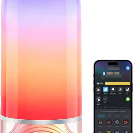 Govee RGBIC Smart Table Lamp 2, Touch Bedside Small Table Lamp (Corded) | LED Desk Lamp Compatible with Smartthings, Matter, Alexa, Nightstand Lamp for Bedroom Living Room Night Light, 64 Scene Modes