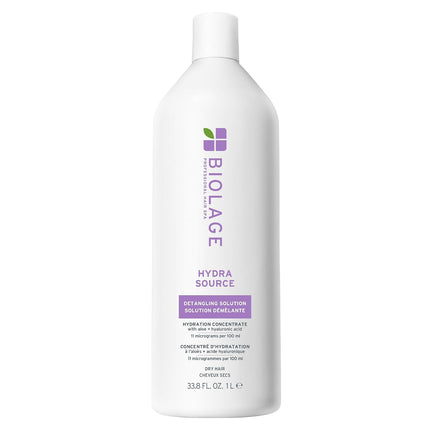 BIOLAGE Hydra Source Detangling Solution - for Dry Hair, Detangles & Controls Static for Less Frizz & Fly-Aways, Paraben-Free