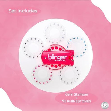 ® Diamond Starter Set - Dreams – as Seen on Shark Tank | 75 Colorful Rhinestone Gems | Hair Bling Styling Tool | Easy to Use | Hair-Safe Jewel | Perfect Gifts School Parties, Festivals