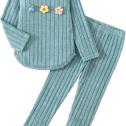 Girls Clothes Fall Girl Outfits 2Pcs Hoodie Pullover Sweatshirt+Pant+Leggings Winter Set for Size 4-8 Years Little Girls