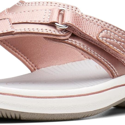 Clarks Women’s Breeze Sea Flip-Flops – Adjustable Lightweight Casual Sandals