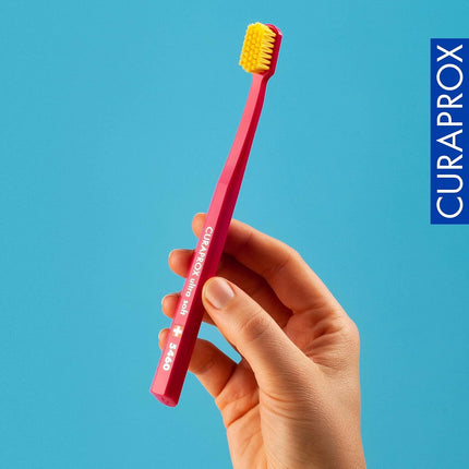 CS 5460 Ultra-Soft Toothbrush – Adult Tooth and Gum Care | Super Soft Curen® Bristles for Gentle Cleaning | Light Blue, Single Pack