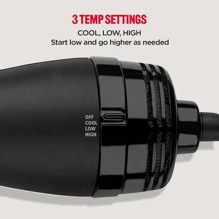One-Step Volumizer Hair Dryer and Styler – Easy Salon-Style Blowouts – Less Frizz, More Shine, and Reduced Heat Damage, for All Hair Types and Lengths (Black)