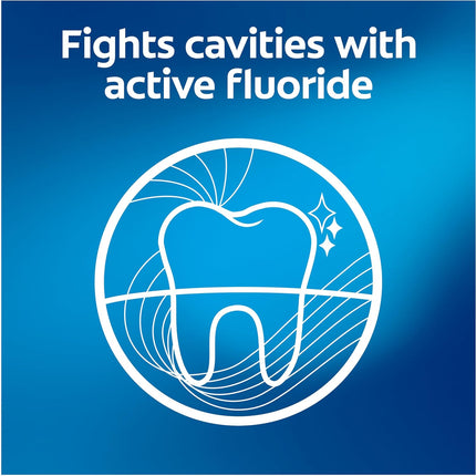 Cavity Protection Toothpaste with Fluoride, Minty Great Regular Flavor, anti Cavity Toothpaste, 6 Pack, 6 Oz Tubes