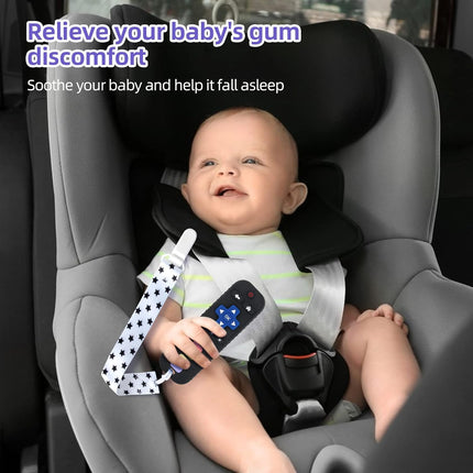 Baby Teether Toy Chew Toys for Babies 3-24 Months TV Remote Control Shape Teething Relief for Infants (Black)