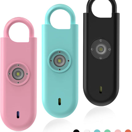 140Db Personal Safety Alarm for Women 3Pack Self Defense Keychain