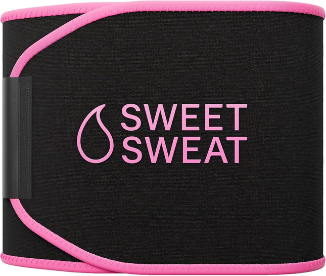 Sports Research Sweet Sweat® Waist Trimmer - Premium Sweat Enhancing Fitness Band for Women & Men