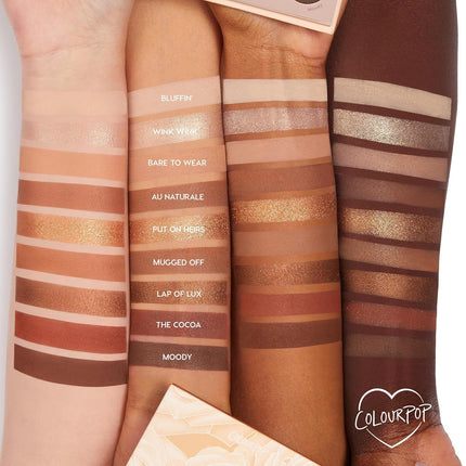 Nude Mood Eyeshadow Palette - Brown & Copper Palette with Metallic and Matte Finishes - High-Pigment Eye Makeup with a Long-Wearing Formula (0.3 Oz)