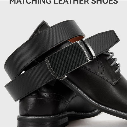 Mens Belt Leather Ratchet Belt - Customizable Fit, Effortless Style (35Mm)