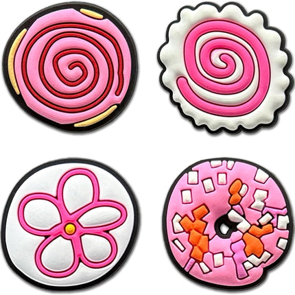 36-Piece Cute Pink Shoe Charms for Girls & Kids – Kawaii Butterfly, Heart, Unicorn, Rainbow, Animal, Fruit, Ice Cream, Lollipop & Happy Face Charms, Adorable Shoe Accessories for Clogs and Sandals, Birthday Gift & Party Favor