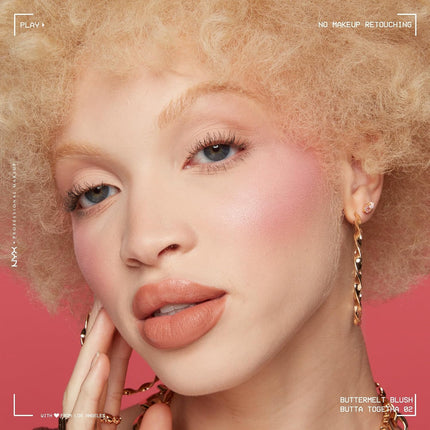 PROFESSIONAL MAKEUP Buttermelt Powder Blush, Fade and Transfer-Resistant Blush, up to 12HR Make up Wear, Vegan Formula - Butta Together