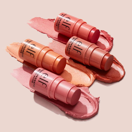 Monochromatic Multi Stick, Travel-Sized Luxuriously Creamy & Blendable Color, for Eyes, Lips & Cheeks, Vegan & Cruelty-Free, Dazzling Peony, 0.17 Oz