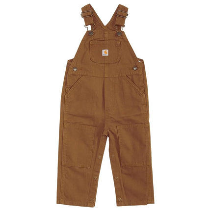Carhartt Baby Boys Bib Overalls, Carhartt Brown, 24 Months US