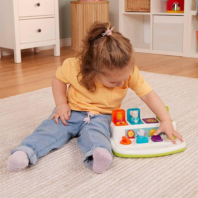 Pop-Up Pals Cause & Effect Toy – Interactive Developmental Toy with Buttons, Colors & Animal Characters for Toddlers 18+ Months
