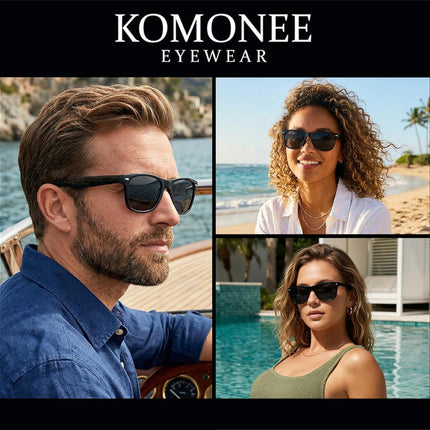 Drifter UV400 Retro Sunglasses - Classic Style Unisex Eyewear for Fashion & Travel, Lightweight Outdoor Shades for Men & Women