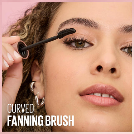 Maybelline Lash Sensational Washable Mascara – Lengthening & Volumizing Mascara for a Full Fan Effect, Blackest Black, 1 Count