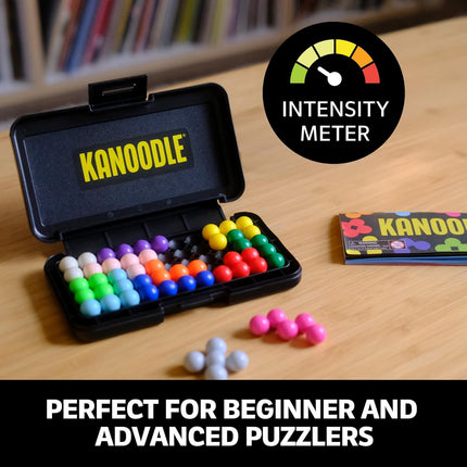 Educational Insights Kanoodle Brain Teaser Puzzle Game – 2D & 3D Logic Puzzles with 12 Pieces & Carrying Case, Ages 7+