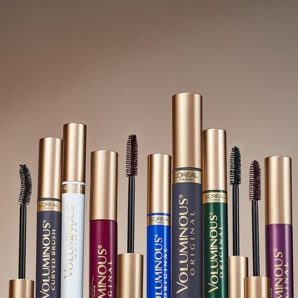 L'Oréal Paris Original Voluminous Mascara – Washable Lengthening & Volumizing Mascara with Curved Brush, Black, 0.26 Fl Oz, 2-Pack