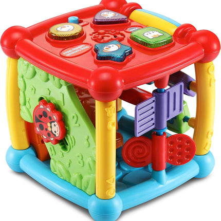 VTech Busy Learners Activity Cube – Interactive Learning Toy with Lights, Sounds & Music, Ages 6–36 Months