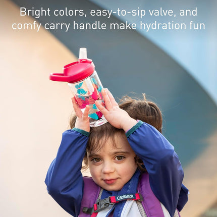 CamelBak Eddy+ Kids Water Bottle – 14 oz BPA-Free Leak-Resistant Water Bottle with Bite Valve Straw, Easy Sip Reusable Hydration Bottle for School, Sports & Everyday Use