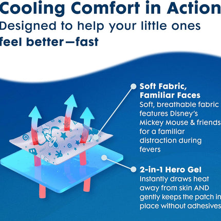 BeKOOOL Kids Cooling Gel Sheets – Non-Medicated Cooling Patches for Fever Discomfort