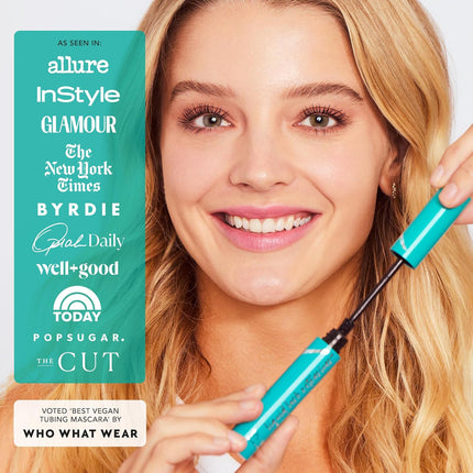 Thrive Causemetics Thrive Liquid Lash Extensions Tubing Mascara – Lengthening, Volumizing & Curling Mascara, Smudge-Proof, Washable, No Clumping or Flaking, Vegan, Brynn Rich Black