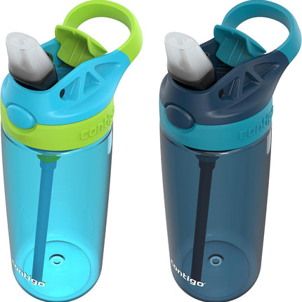 Contigo Aubrey Kids Water Bottle – Leak-Proof Reusable BPA-Free Water Bottle for Girls & Boys, Easy Sip Straw Bottle for School, Travel, Sports & Everyday Hydration
