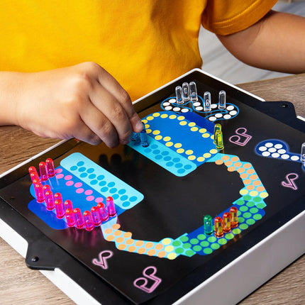 Lite-Brite Classic Light-Up Art Toy – 206 Colorful Pegs, 6 Design Templates & 4 Light Modes, Ages 4+