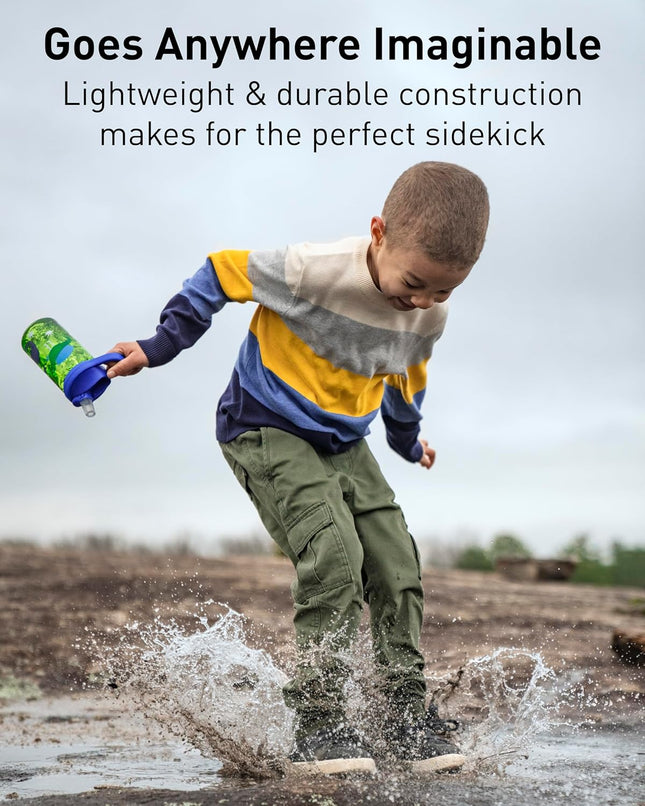 CamelBak Eddy+ Kids Water Bottle – 14 oz BPA-Free Leak-Resistant Water Bottle with Bite Valve Straw, Easy Sip Reusable Hydration Bottle for School, Sports & Everyday Use