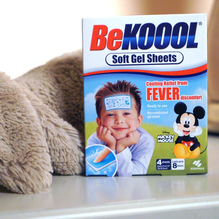 BeKOOOL Kids Cooling Gel Sheets – Non-Medicated Cooling Patches for Fever Discomfort