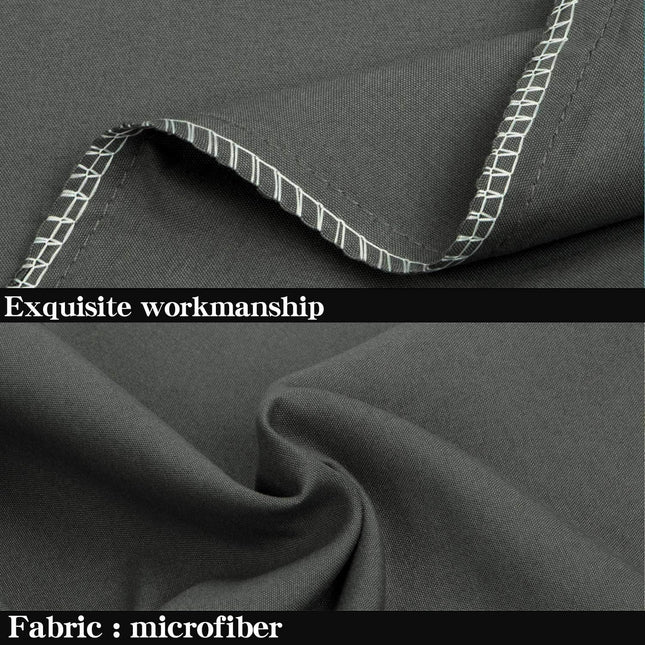 NTBAY Queen Microfiber Pillowcases Set of 4 – Soft Brushed Microfiber Pillow Covers with Envelope Closure, Wrinkle & Fade Resistant Bedding, Dark Grey, 20 x 30 Inches