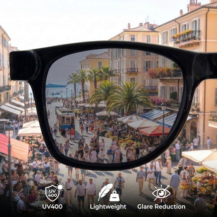 Drifter UV400 Retro Sunglasses - Classic Style Unisex Eyewear for Fashion & Travel, Lightweight Outdoor Shades for Men & Women