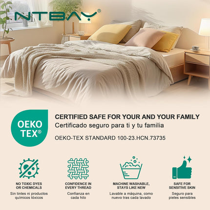 NTBAY Queen Microfiber Pillowcases Set of 4 – Soft Brushed Microfiber Pillow Covers with Envelope Closure, Wrinkle & Fade Resistant Bedding, Dark Grey, 20 x 30 Inches