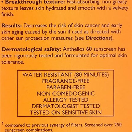 La Roche-Posay Anthelios Melt-In Milk Sunscreen for Face & Body SPF 60
