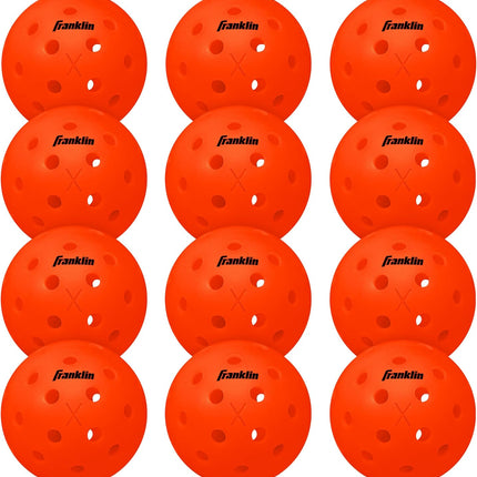 Franklin Sports X-40 Outdoor Pickleballs - Official Ball of USA Pickleball, APP Tour + US Open - Regulation Size
