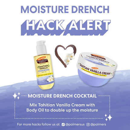 Cocoa Butter Formula Body Oil, Moisture Drenching Tahitian Vanilla, 6.5 Oz, 72Hr Hydration with Shea Butter & Vitamin E for Softer Skin, Protects & Soothes Dryness, Dermatologist Approved