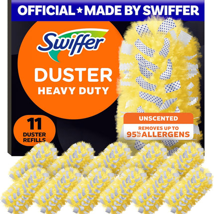 Dusters Heavy Duty Multi-Surface Duster Refills for Cleaning, Unscented, 11 Count