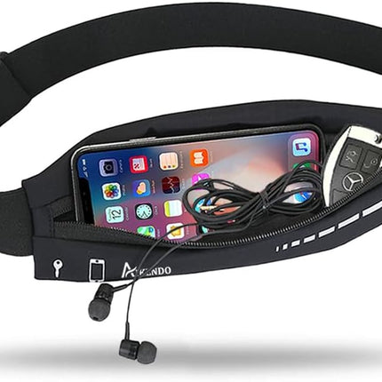 Slim Running Belt for Women Men,Runners Fanny Pack Phone Holder,Running Pouch Waist Bag for Workout Jogging,Money Belt Running Gear Accessories