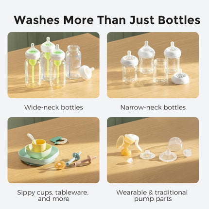 Kleanpal Pro Baby Bottle Washer, Sterilizer & Dryer - All-In-One Cleaning Machine for Bottles, Pump Parts & Baby Essentials - Time-Saving & Effortless Care