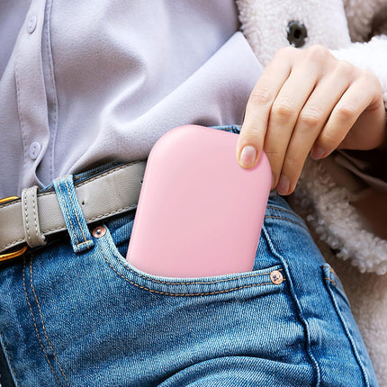 Ultra Slim Pocket Mirror with Light, 1X/3X Compact Travel Mirror,Light Pink