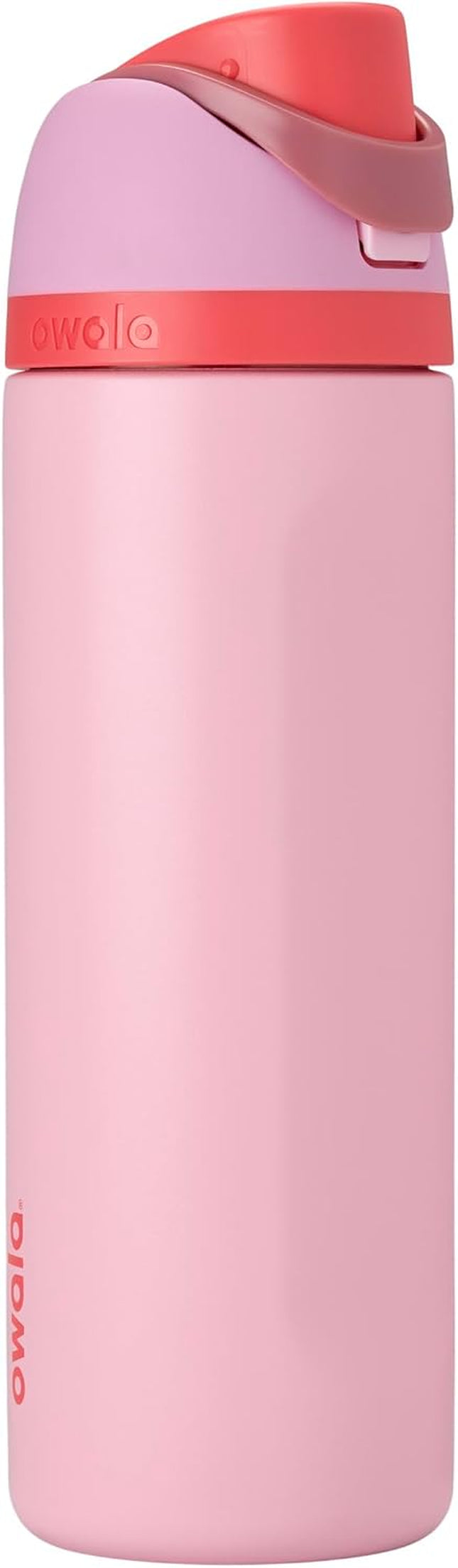 Owala Freesip Insulated Stainless Steel Water Bottle with Straw for Sports and Travel, Bpa-Free Sports Water Bottle, 24 Oz, Angel Food Cake