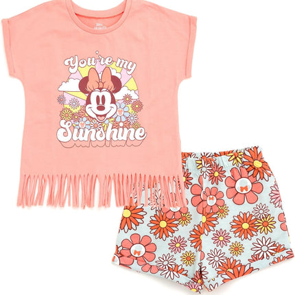 T-Shirt and French Terry Shorts Outfit Set Infant to Big Kid Sizes (12 Months - 14-16)