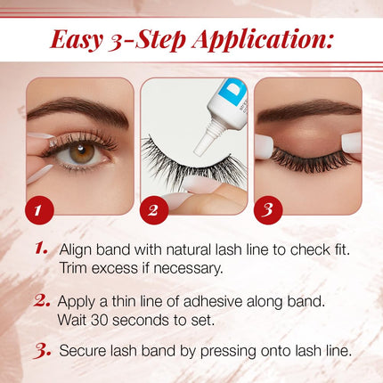 Naked Strip Lashes 421 Natural Looking False Eyelashes, 4 Pairs | Seamless Blend with Invisiband for Long-Lasting Lightweight Wispy Texture Adds Subtle Volume, Synthetic Hair, Cruelty Free