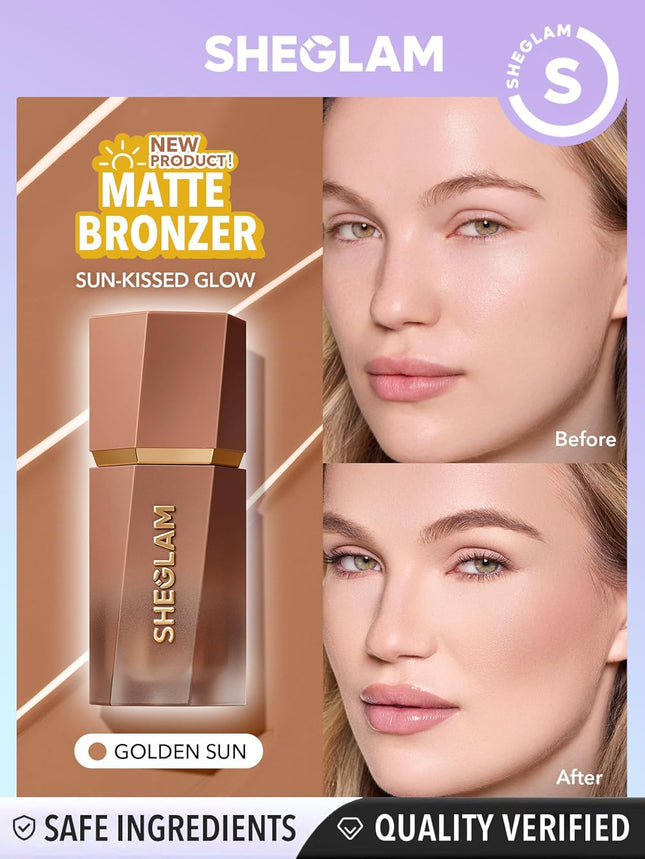 Sun Sculpt Cool Toned Liquid Contour Stick Long Lasting Cream Matte Bronzer Makeup - 05 Golden Sun