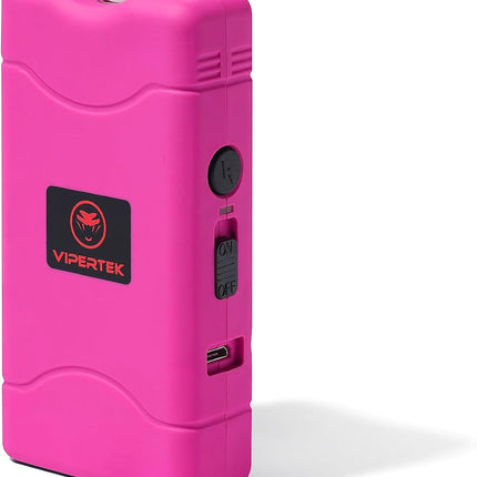 VTS-880 Mini Stun Gun for Self Defense Rechargeable with LED Flashlight