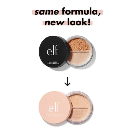 Halo Glow Soft Focus Setting Powder, Silky & Creates Soft Glow without Shine, Smooths Pores & Lines, Vegan & Cruelty-Free, Light