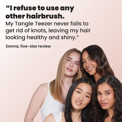 Ultimate Detangler Brush for Wet & Dry Hair, Eliminates Knots & Reduces Breakage for Straight to Wavy Hair Types, Apricot Blaze