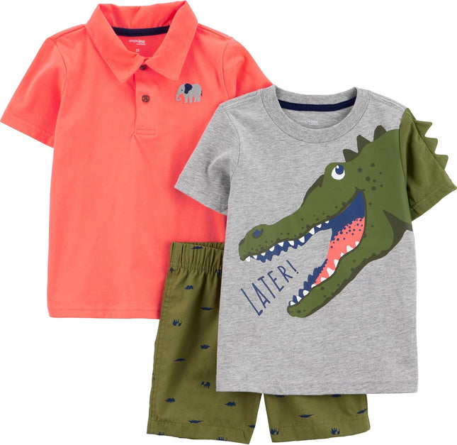 Baby Boys 3-Piece Playwear Set