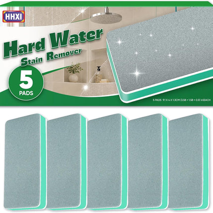 5 Pack Hard Water Stain Remover for Bathroom Faucet Tub Toilet Shower Glass