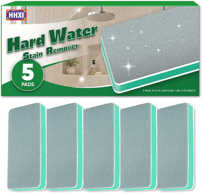 5 Pack Hard Water Stain Remover for Bathroom Faucet Tub Toilet Shower Glass